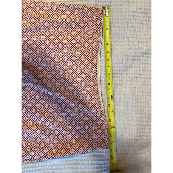 American Eagel Cottage Y2K Boho Cotton Printed Ruffle Red & Ivory Skirt Size 12 - Picture 6 of 10